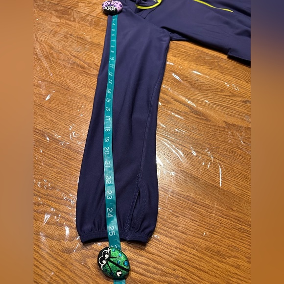 Nike Dri Fit Athletic Zip Up Jacket Purple & Neon Yellow Size Large - Picture 14 of 16